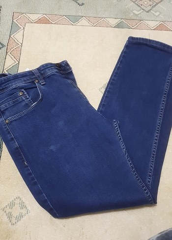 Erkek Mavi Kemerli Denim Jean - Görsel 2