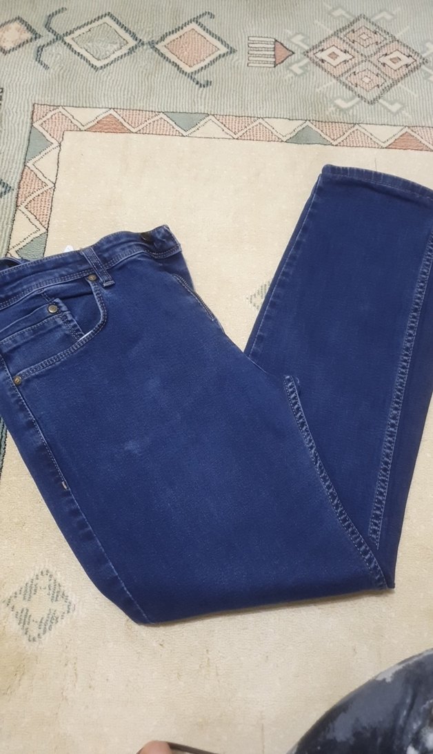 Erkek Mavi Kemerli Denim Jean - Görsel 2