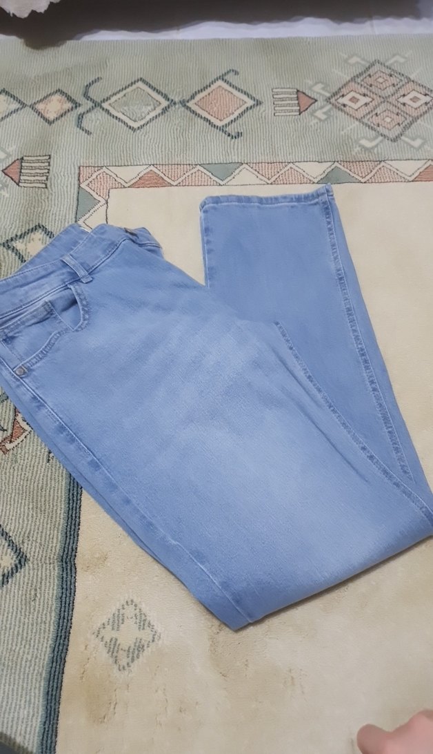 Mavi Baskılı Midi Boy Erkek Kot Pantolon - Görsel 2