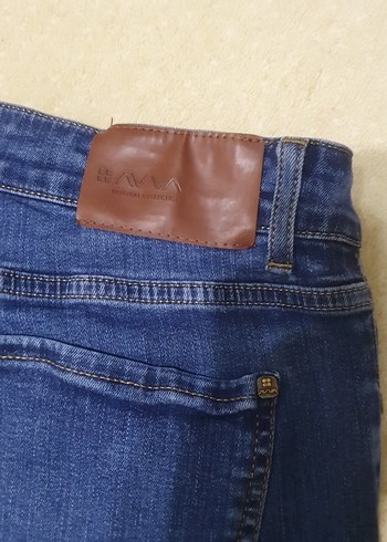 Erkek Mavi Denim Fermuarlı Jean - Görsel 3