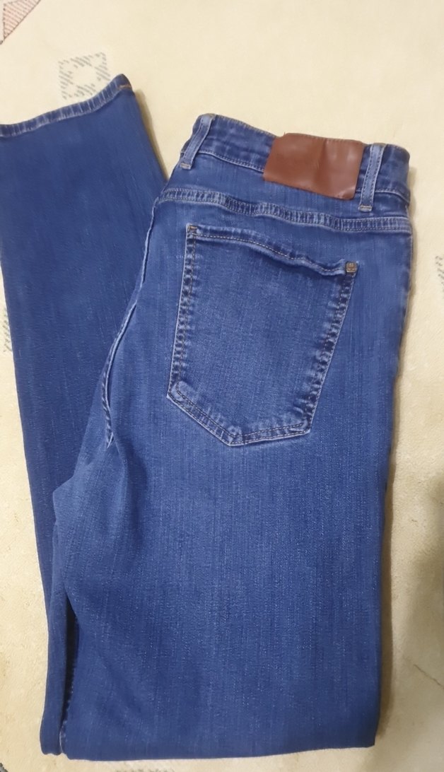 Erkek Mavi Denim Fermuarlı Jean - Görsel 2