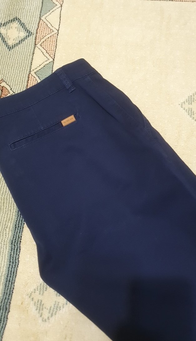 Erkek Lacivert Düğmeli Pantolon - Görsel 2