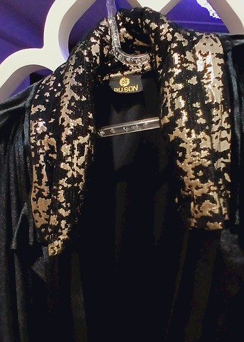 Gold Desenli Uzun Kadın abaya