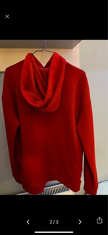 Stradivarius Stradivarius koyu kırmızı sweat