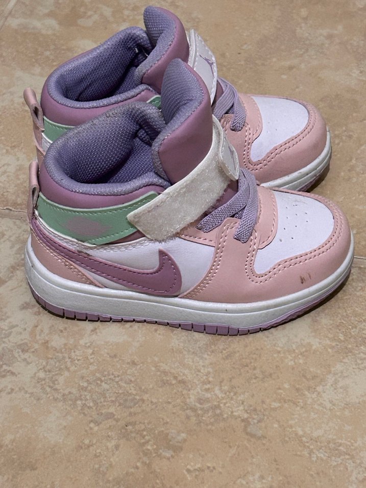 Kız Çocuk Pembe Cırt Cırtlı Spor Ayakkabı - Görsel 2