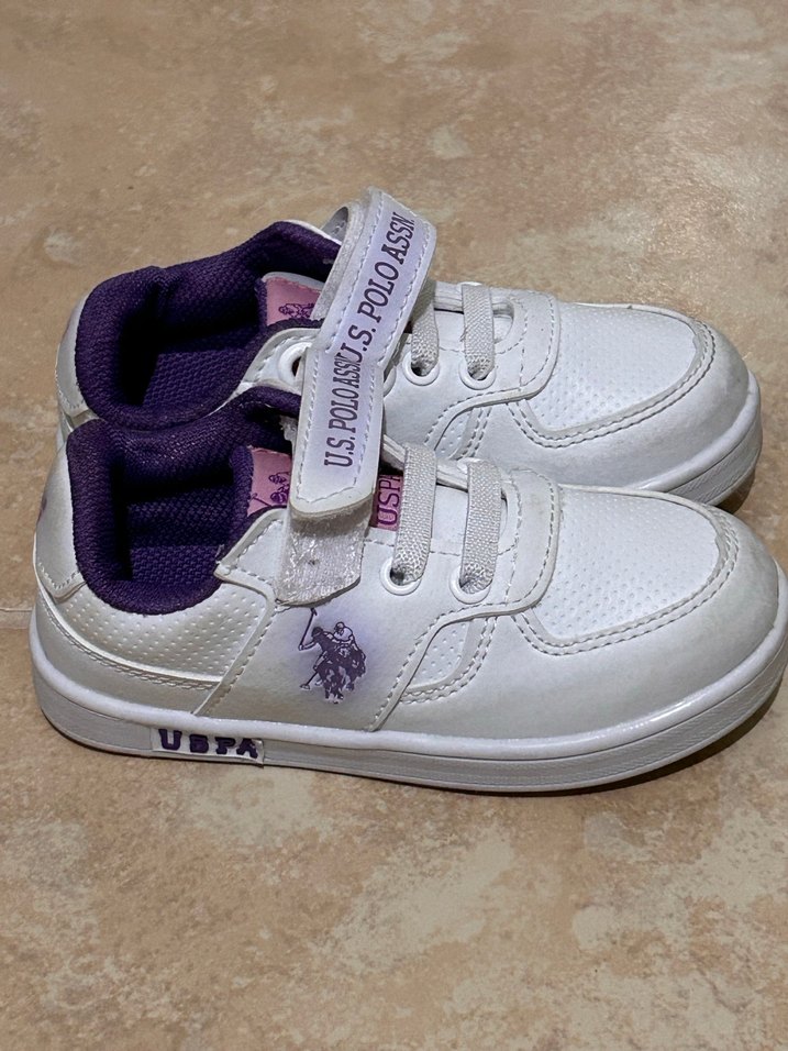 U.S. Polo Assn. Mor Detaylı Kız Çocuk Spor Ayakkabı - Görsel 4