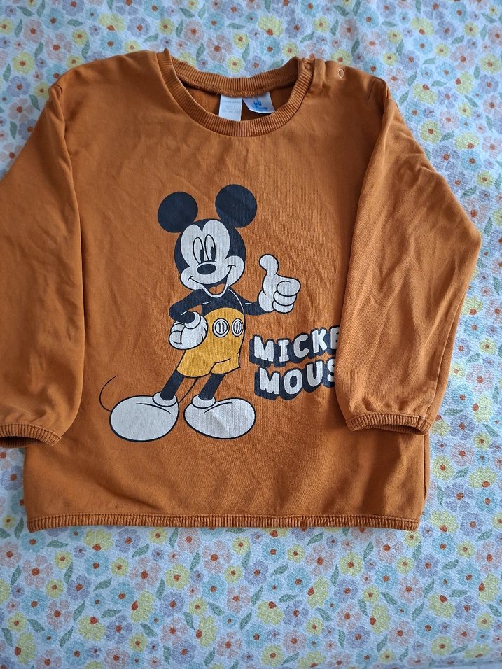 Kahverengi Mickey Mouse Bebek Takımı - Görsel 2
