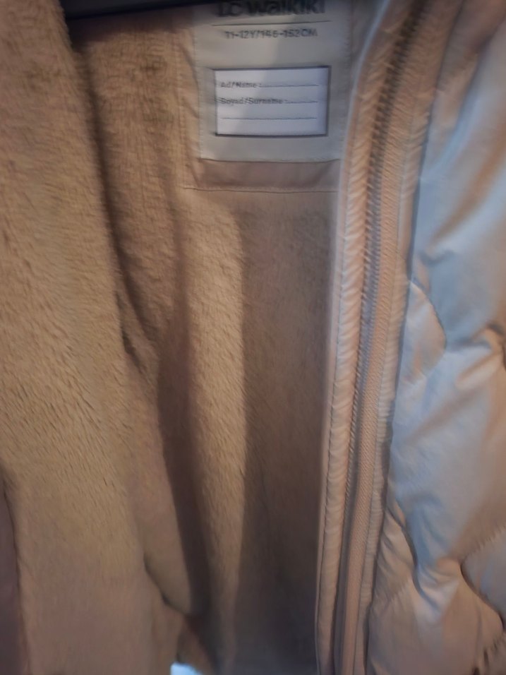 Bej Kürklü Kadın Kışlık Mont - Görsel 4