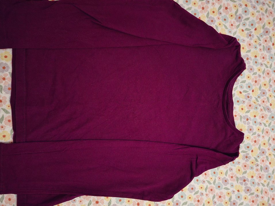 Bej Uzun Kollu Tişörtü, Baskılı, Rahat Kesim - Görsel 2