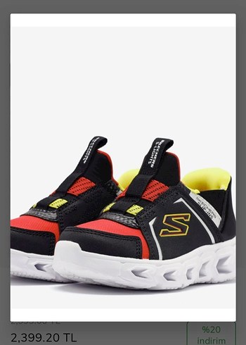 Renkli Erkek Çocuk Spor Ayakkabı Velcro - Görsel 2