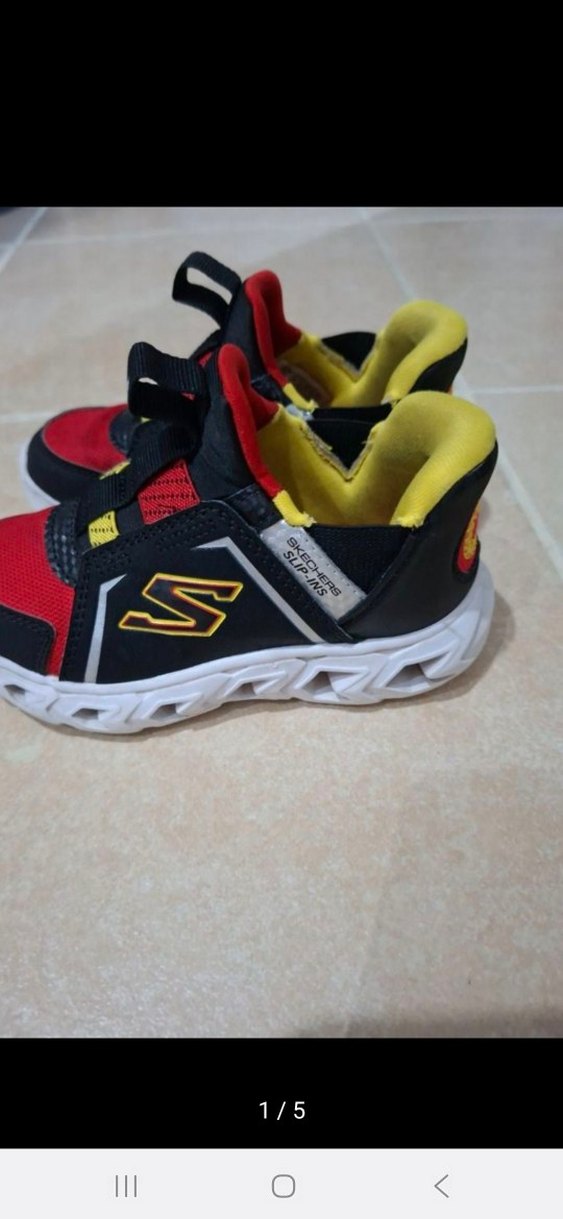 Renkli Erkek Çocuk Spor Ayakkabı Velcro - Görsel 3