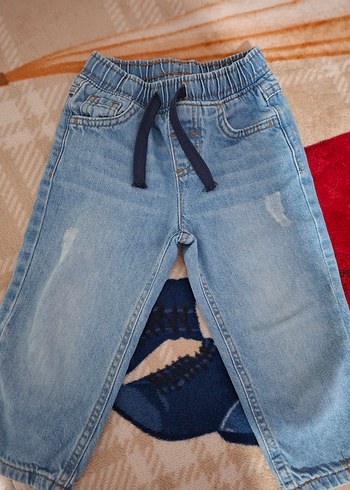 LCW Kids Erkek Bebek Bağcıklı Jean Pantolon - Görsel 2