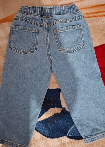 LCW Kids Erkek Bebek Bağcıklı Jean Pantolon - Görsel 3