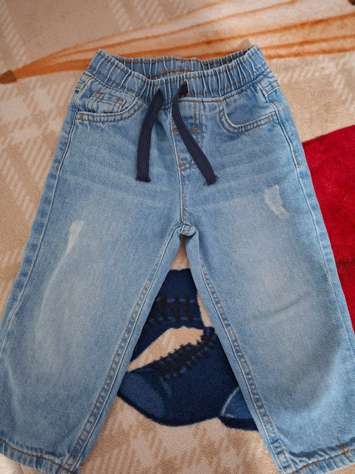 LCW Kids Erkek Bebek Bağcıklı Jean Pantolon - Görsel 2