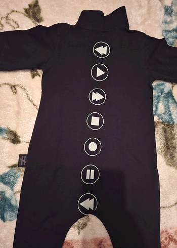 Fermuarlı Gri Bebek Erkek Tulum - Görsel 2