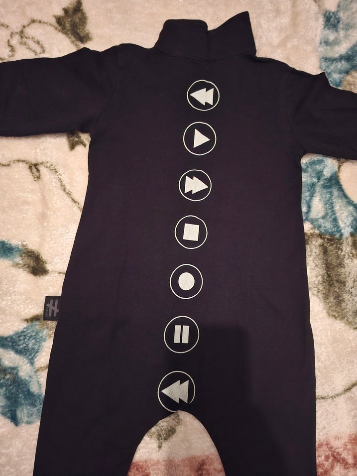 Fermuarlı Gri Bebek Erkek Tulum - Görsel 2