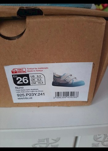 Mavi Erkek Çocuk Cırt Cırtlı Spor Ayakkabı - Görsel 5