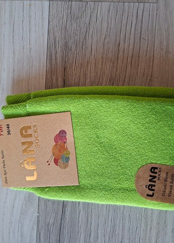 Lana Mavi Midi Yün Çorap 36/40 - Görsel 3