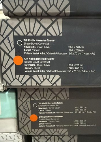 Özdilek nevresim takımı Bej ve Gri Çizgili - Görsel 2