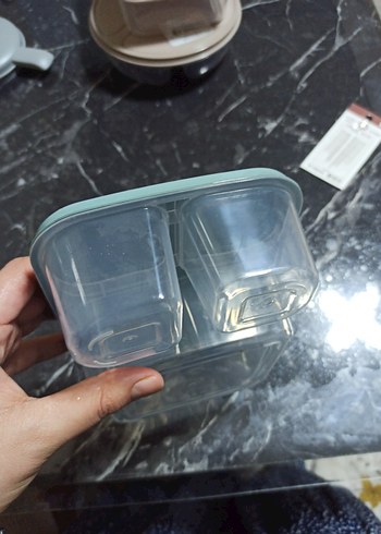 Tüfex Bölmeli Turkuaz Gıda Kabı 800 ml - Görsel 2