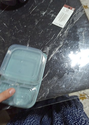 Tüfex Bölmeli Turkuaz Gıda Kabı 800 ml - Görsel 5