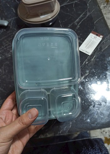 Tüfex Bölmeli Turkuaz Gıda Kabı 800 ml - Görsel 4