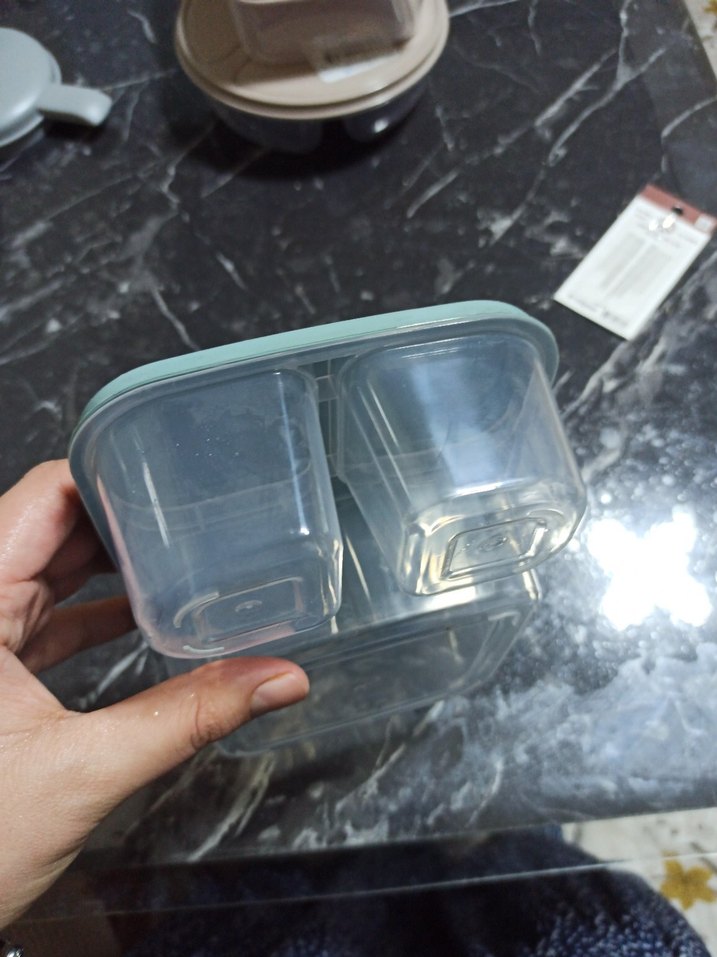 Tüfex Bölmeli Turkuaz Gıda Kabı 800 ml - Görsel 2