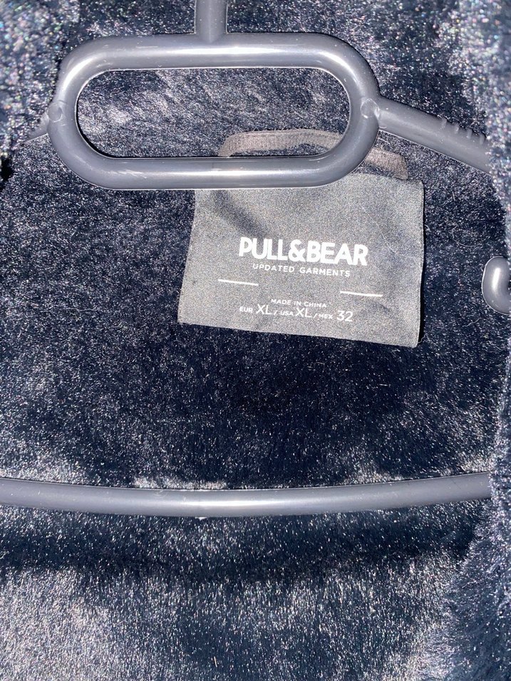 Siyah Kürklü Deri Biker Ceket - Görsel 3