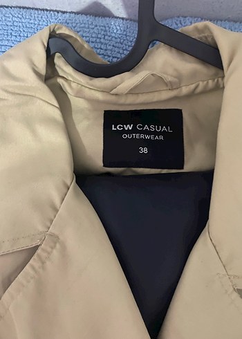 Bej Düğmeli Midi Kadın Trençkot - Görsel 4