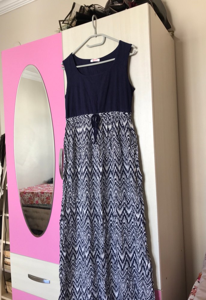 Bohem Salaş Uzun Elbise - Görsel 5