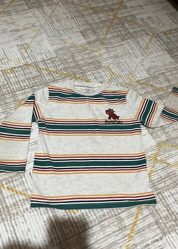 Uzun Kollu Çizgili Erkek Sweatshirt - Görsel 3