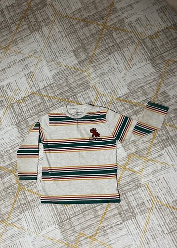 Uzun Kollu Çizgili Erkek Sweatshirt