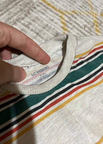 Uzun Kollu Çizgili Erkek Sweatshirt - Görsel 6