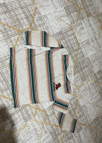 Uzun Kollu Çizgili Erkek Sweatshirt - Görsel 4