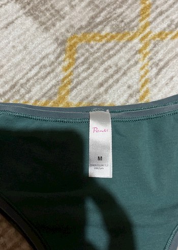 Yeşil Düz Midi Atletik Kadın Külot - Görsel 2