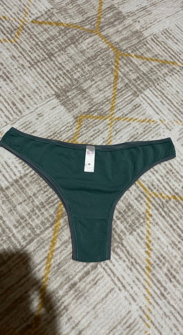 Yeşil Düz Midi Atletik Kadın Külot - Görsel 3