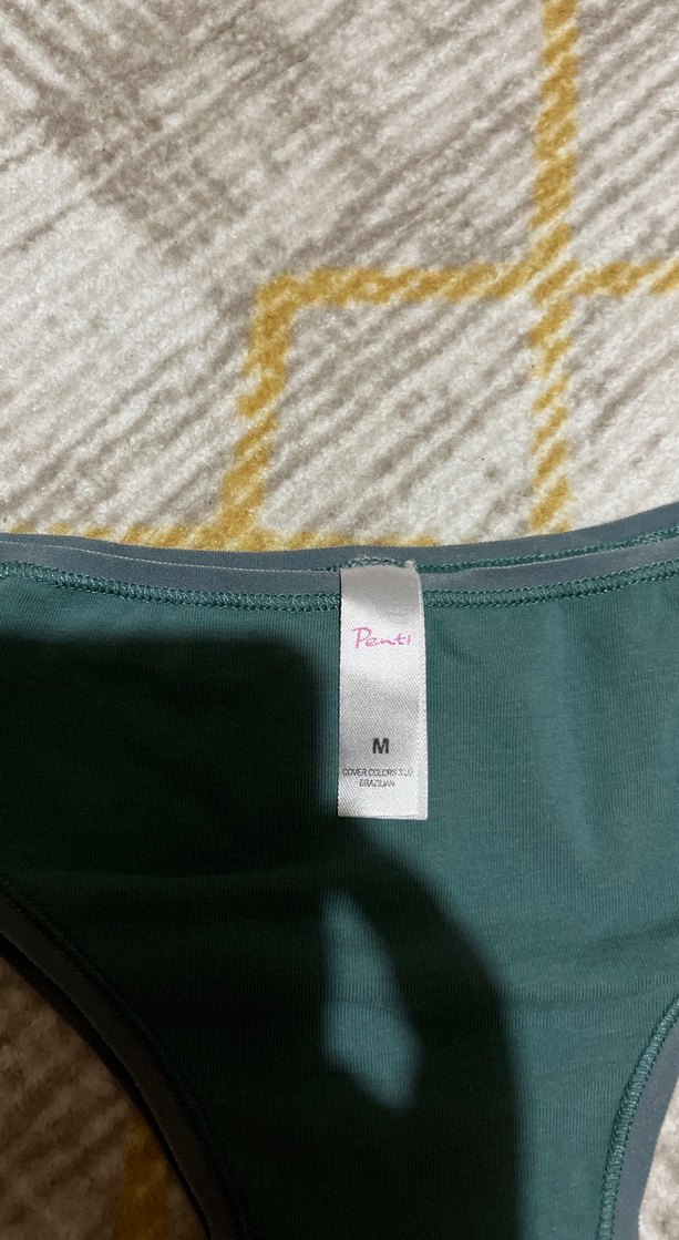 Yeşil Düz Midi Atletik Kadın Külot - Görsel 2