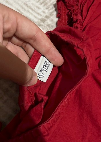 Bordo Kız Çocuk Fırfırlı Bohem Elbise - Görsel 5