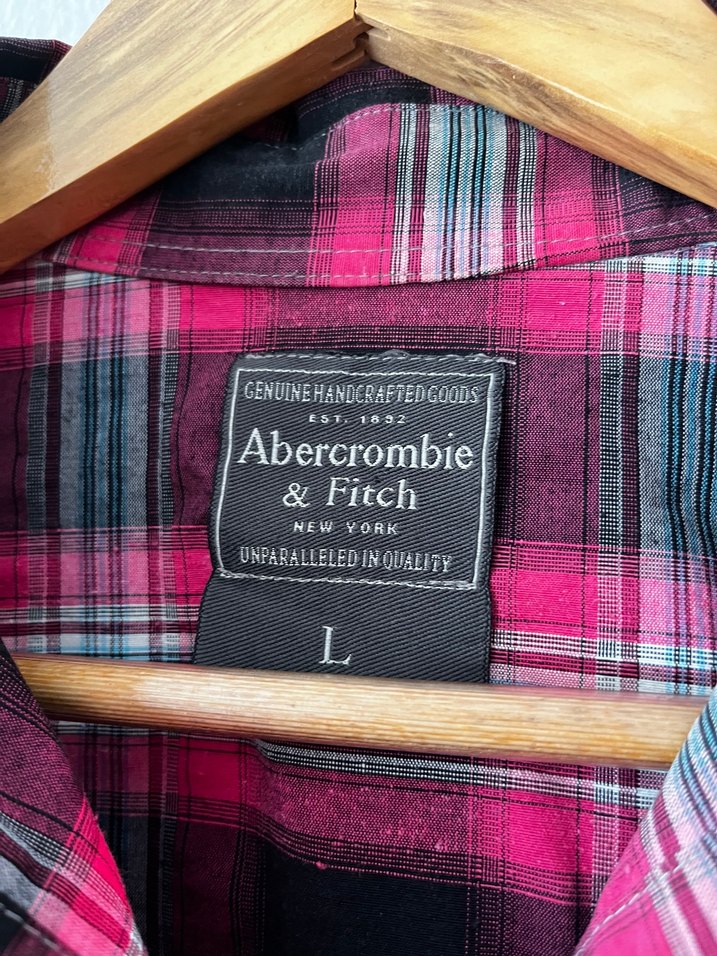 Pembe Koyu Renkli Düğmeli Kadın Gömlek - Görsel 3