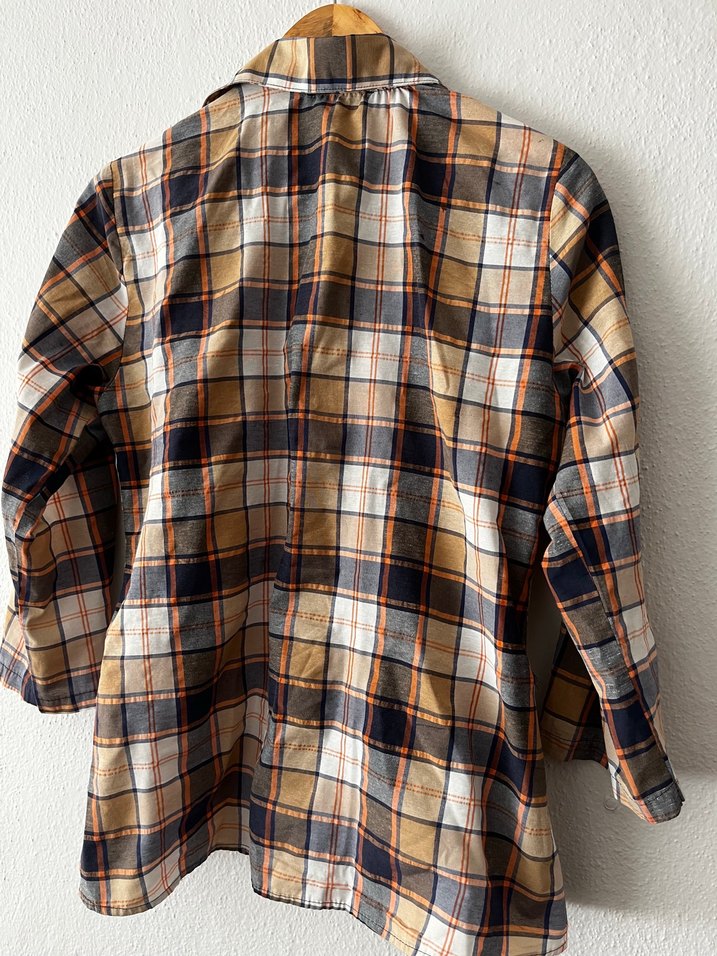 Düğmeli Ekose Kadın Gömlek - Görsel 2