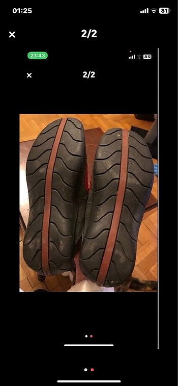 İtalyan Daytona motosiklet ve scooter ayakkabısı 38-39 no - Görsel 2