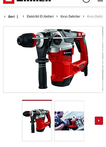 Einhell te rh 38e hilti kırıcı delici sıfır ürün
