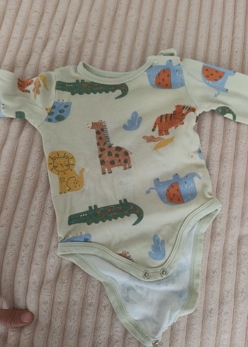 Çok Renkli Bebek Kısa Kollu Body - Görsel 6