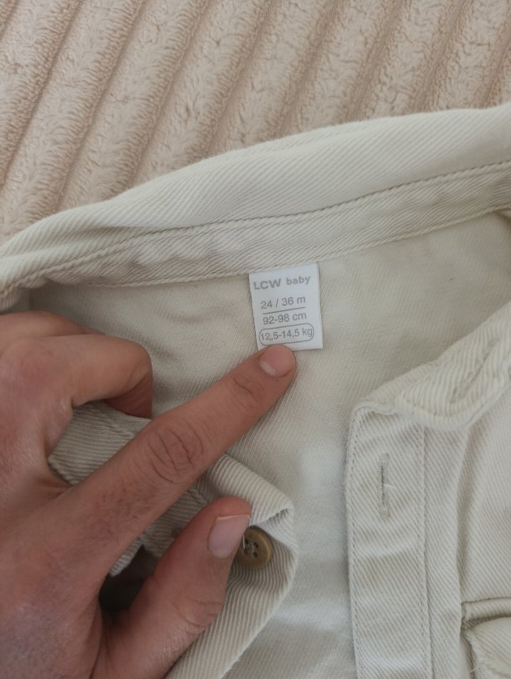 Beyaz Erkek Çocuk Keten Gömlek - Görsel 3