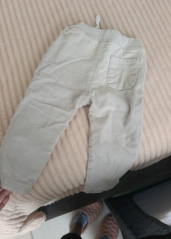 Bej Erkek Çocuk Keten Rahat Kesim Pantolon - Görsel 2