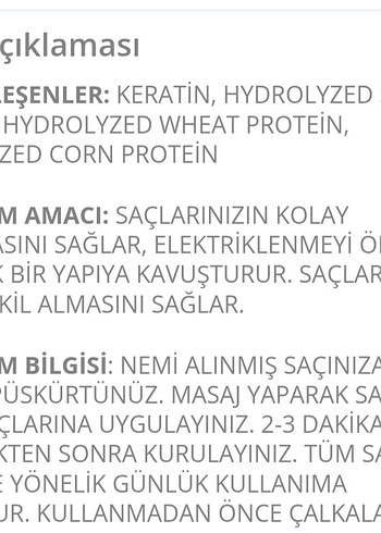 Homn Keratin Sütü Saç Bakım Spreyi 200 ml - Görsel 2