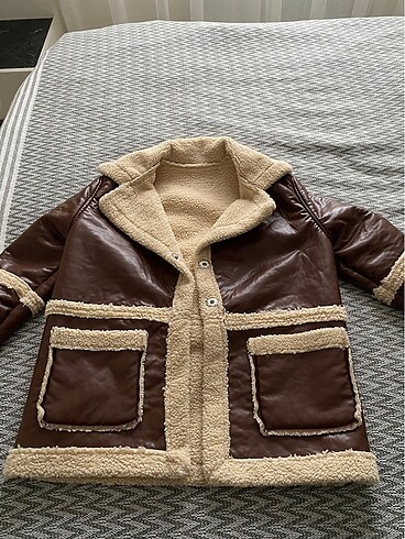 Peluş kaban mont