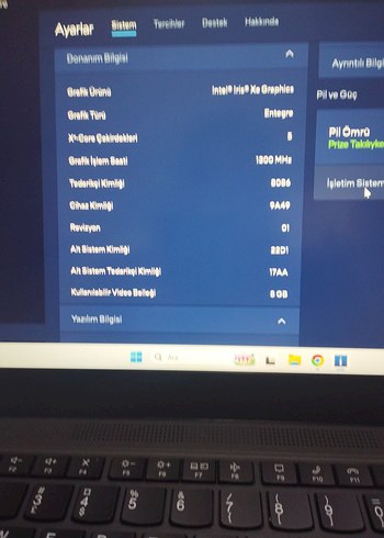 Mavi Lenovo ThinkPad t14 İ5 11 .nesil çok temiz - Görsel 8