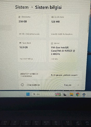 Mavi Lenovo ThinkPad t14 İ5 11 .nesil çok temiz - Görsel 2