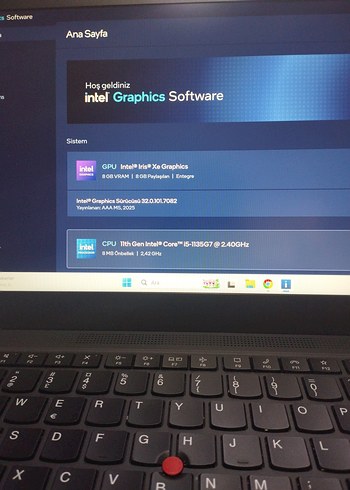 Mavi Lenovo ThinkPad t14 İ5 11 .nesil çok temiz - Görsel 9